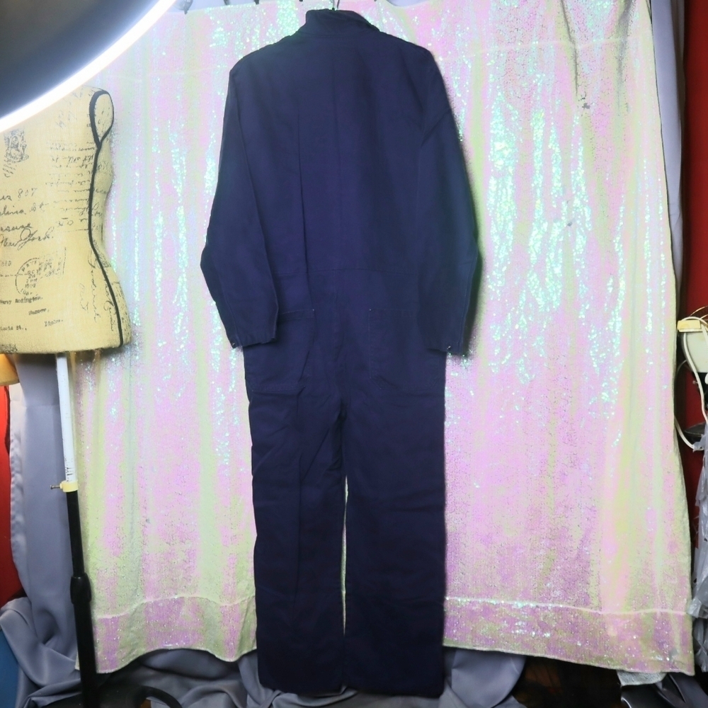BLUE VIOLET COVERALLS L Steel Grip Canvas Twill Cotton Work Utility Mechanic - Picture 5 of 10